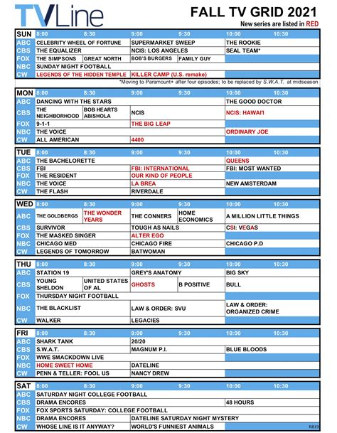 Broadcast Schedule .